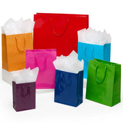 Colored Glossy Paper Euro Totes (100/Pack)