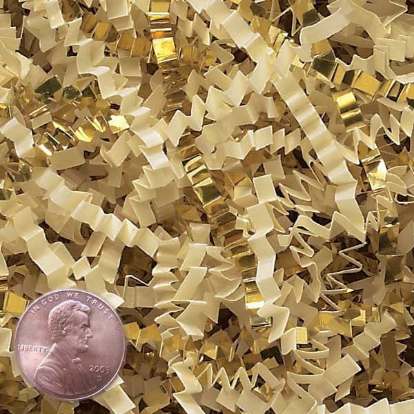Metallic Crinkle Cut Paper Shred (10 lb)