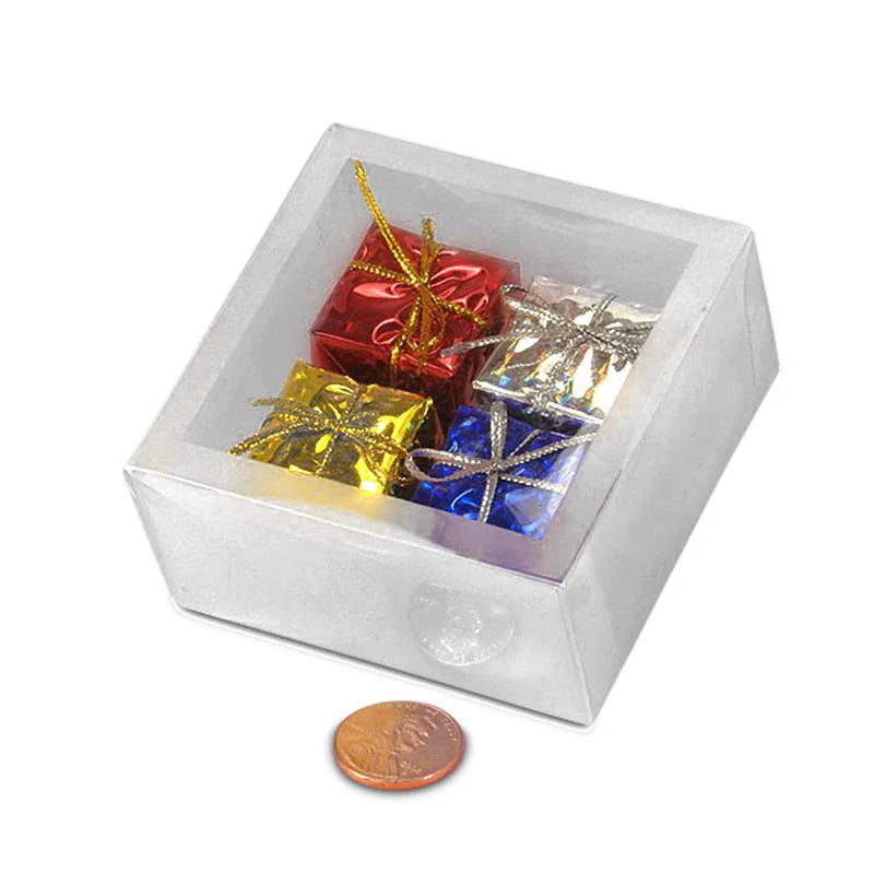 Frosted Slip Top Plastic Candy Boxes (48/Pack)