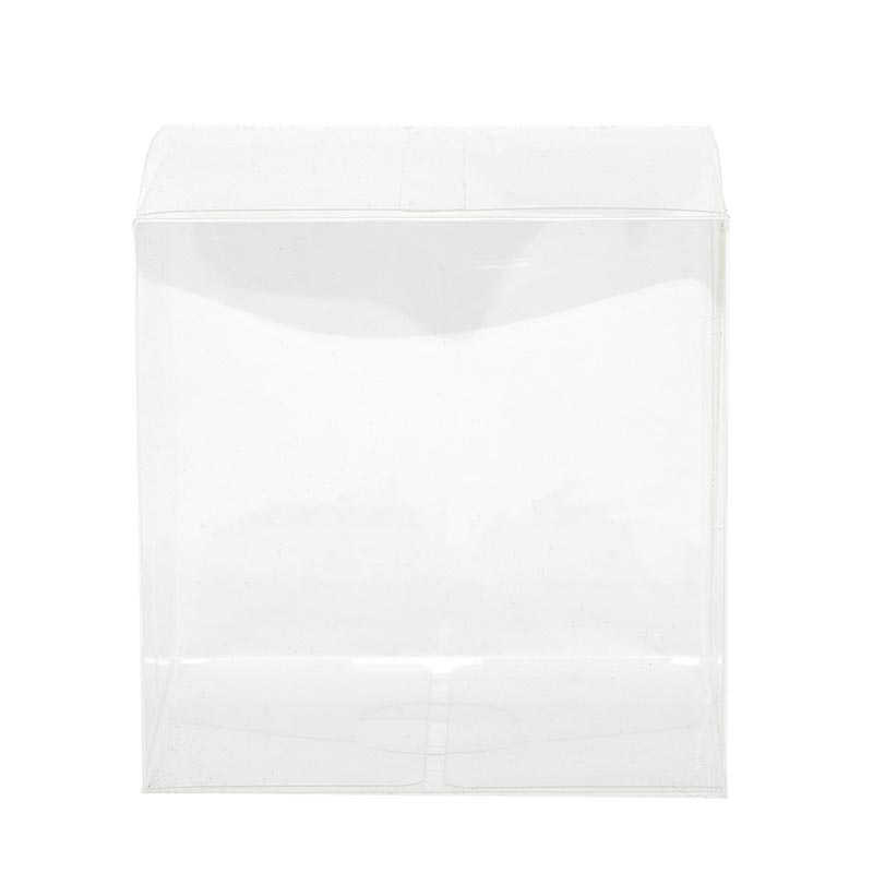 Clear PVC Plastic Boxes - Lock Tab Bottom (50/Pack)