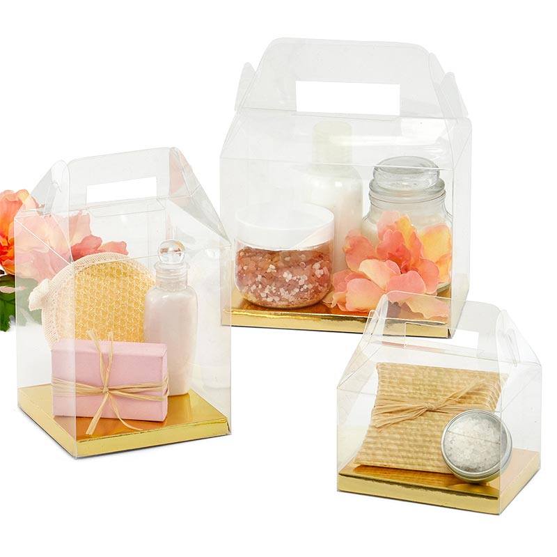 Gable Boxes with Gold Bottom (24/Pack)