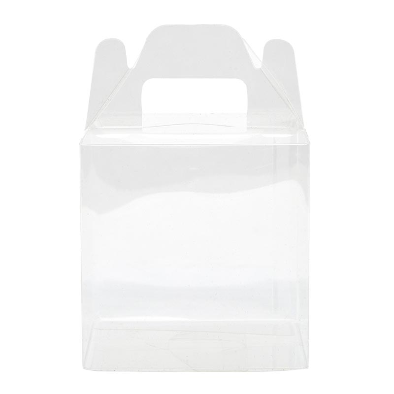 Clear PVC Plastic Boxes - Lock Tab Bottom (50/Pack)