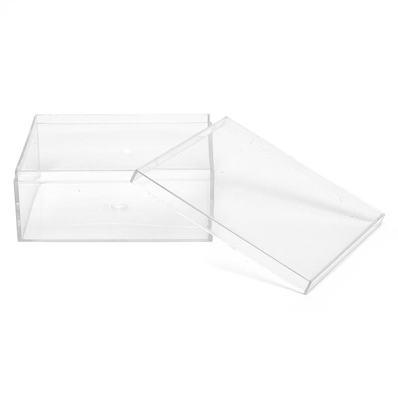 Hard Acrylic Plastic Boxes (12/Pack)