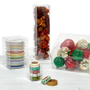 Clear PET Plastic Boxes - Pop Closed Bottom (50/Pack)