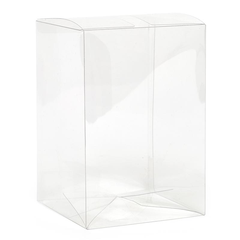 Clear PET Plastic Boxes - Pop Closed Bottom (50/Pack)