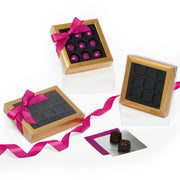 Set Up View Top Gold Candy PET Boxes with Inserts (48/Pack)