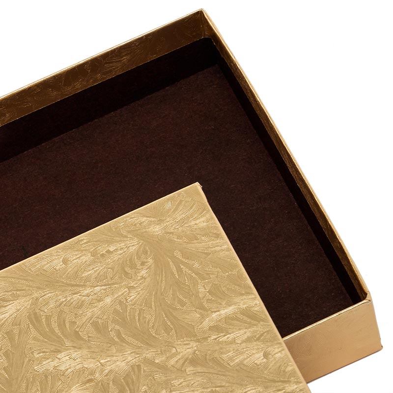 Elegant Gold Embossed Rigid Candy Boxes