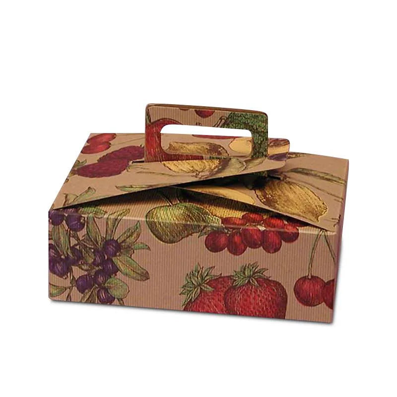 Flat Take-Out Boxes with Handle (100/Pack)