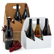 6-Bottle Corrugated Wine Carrier (25/Pack)