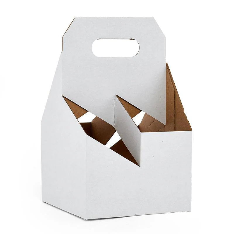 4-Bottle Corrugated Wine Carrier (25/Pack)