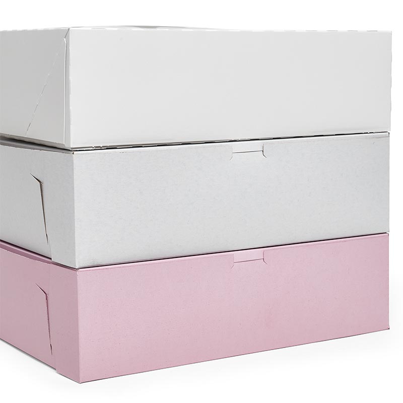 Kraft-Interior Bakery Box, 14" x 10" x 4-1/4" (100/Case)
