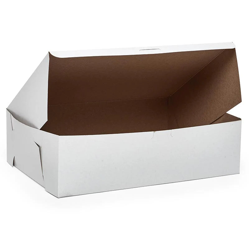 Kraft-Interior Bakery Box, 14" x 10" x 4-1/4" (100/Case)