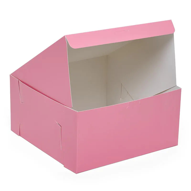 Standard Pink Cake & Pastry Boxes (100/Pack)