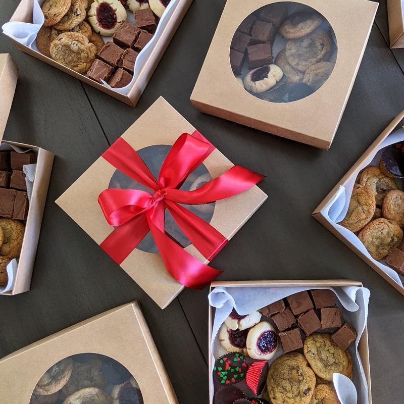 Cookie Boxes with Round Window (100/Pack)