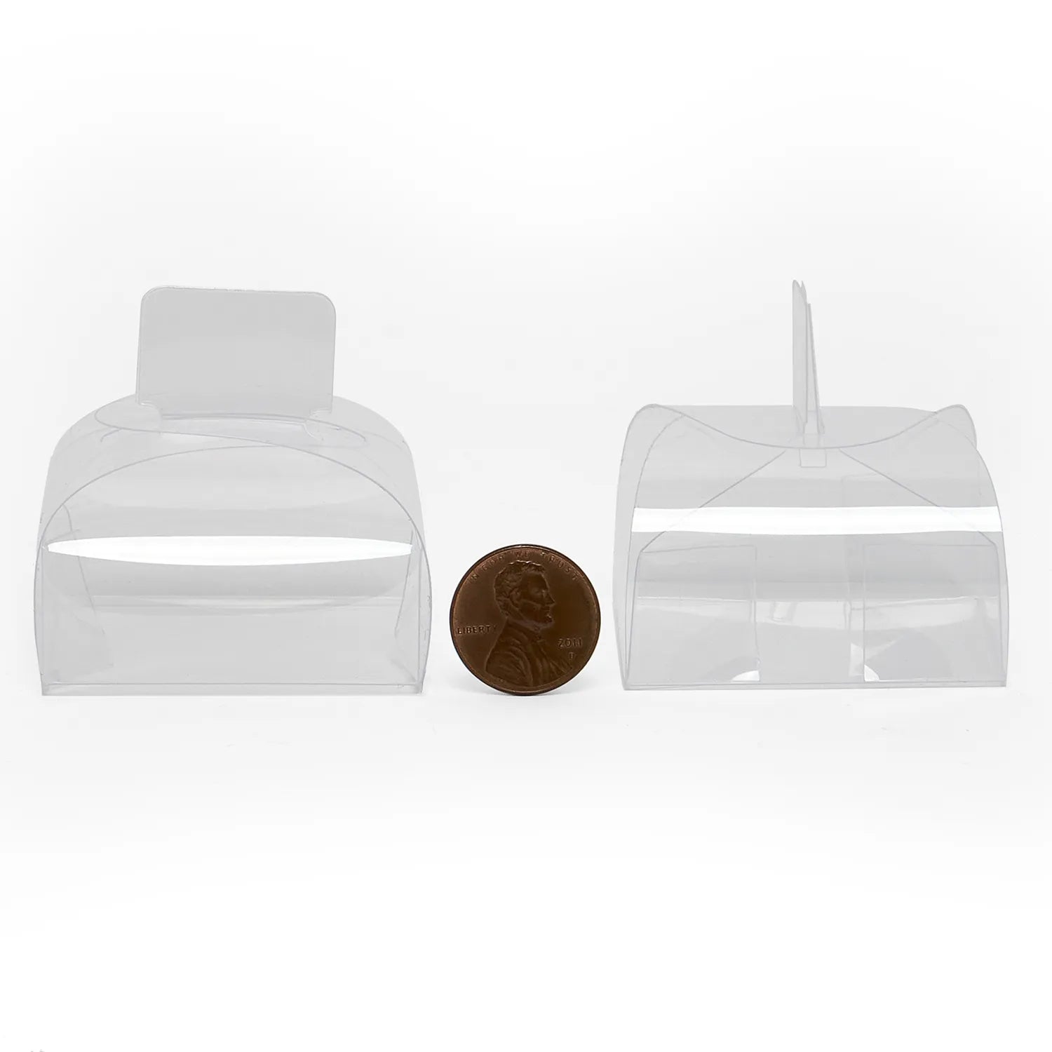 Clear Tab Top Small Square Favor Boxes (20/Pack)
