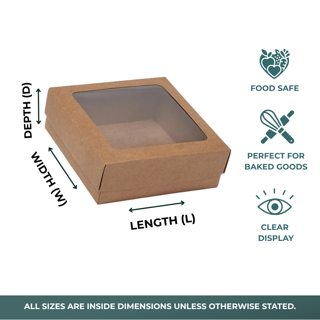 Cookie Box with Square Window