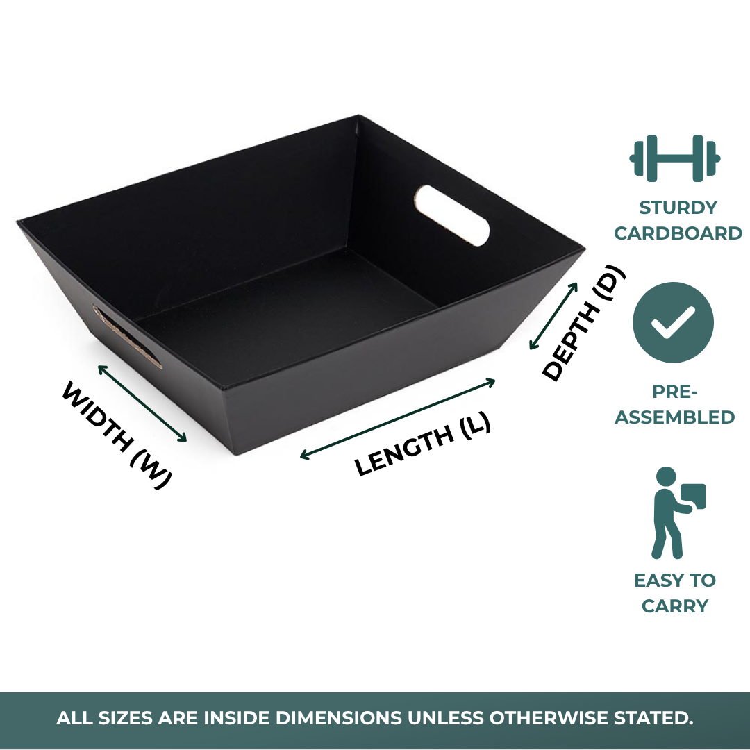 Colored Heavy Cardboard Basket Trays (50/Pack)