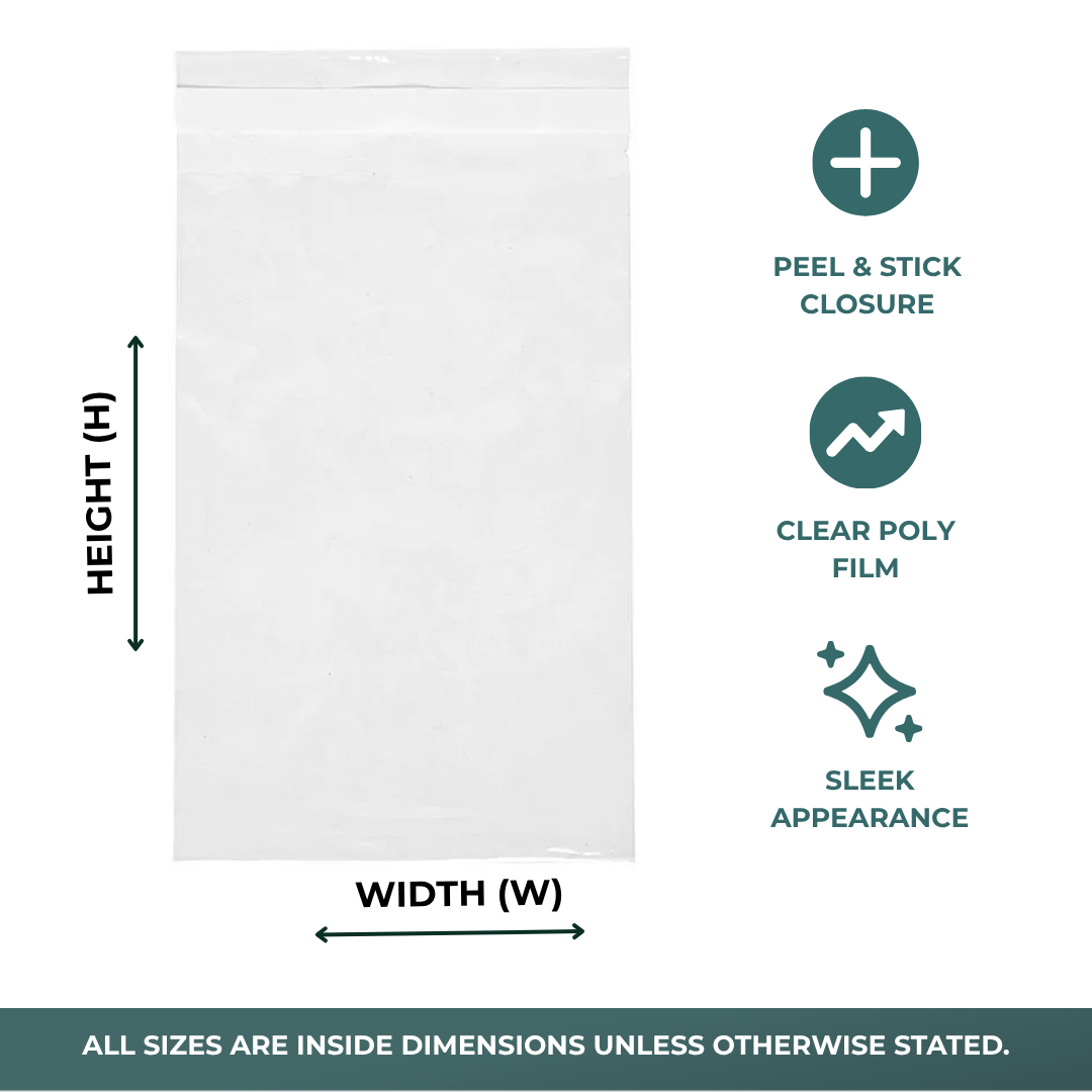 Lip & Tape Resealable Polyethylene Bags (1000/Pack)