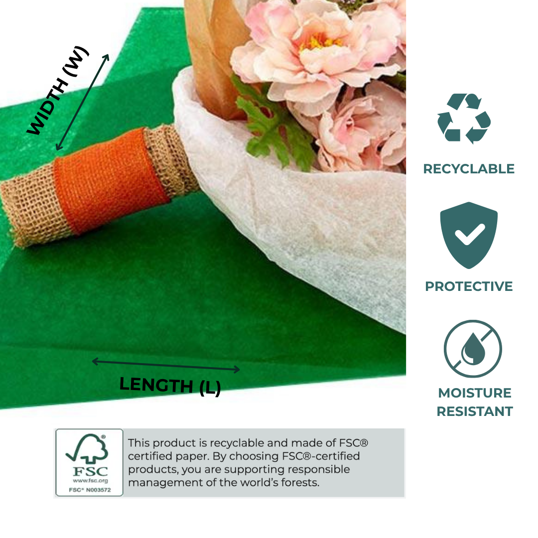 Wax Floral Tissue Paper (250/Pack)