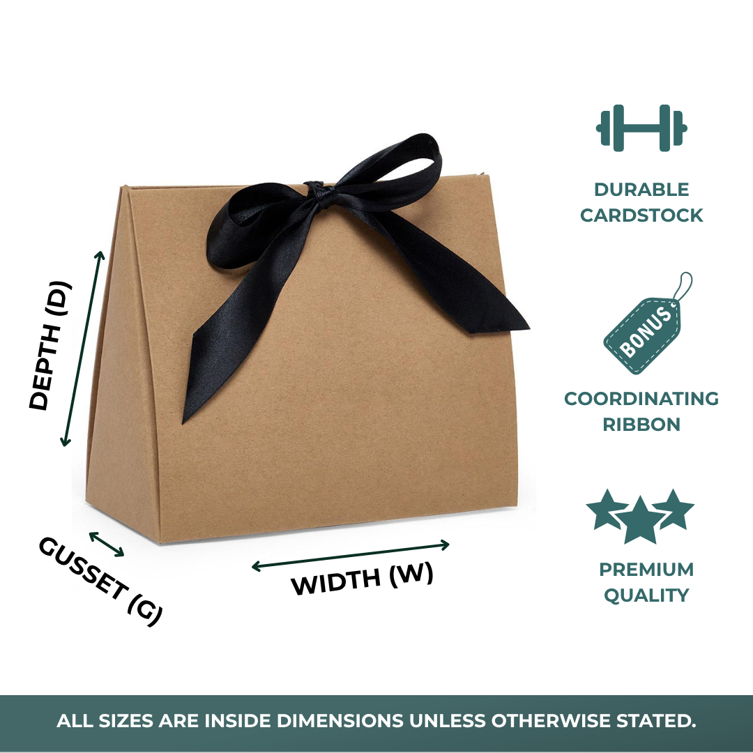 Peekaboo Tent Favor Boxes with Ribbon (50/Pack)