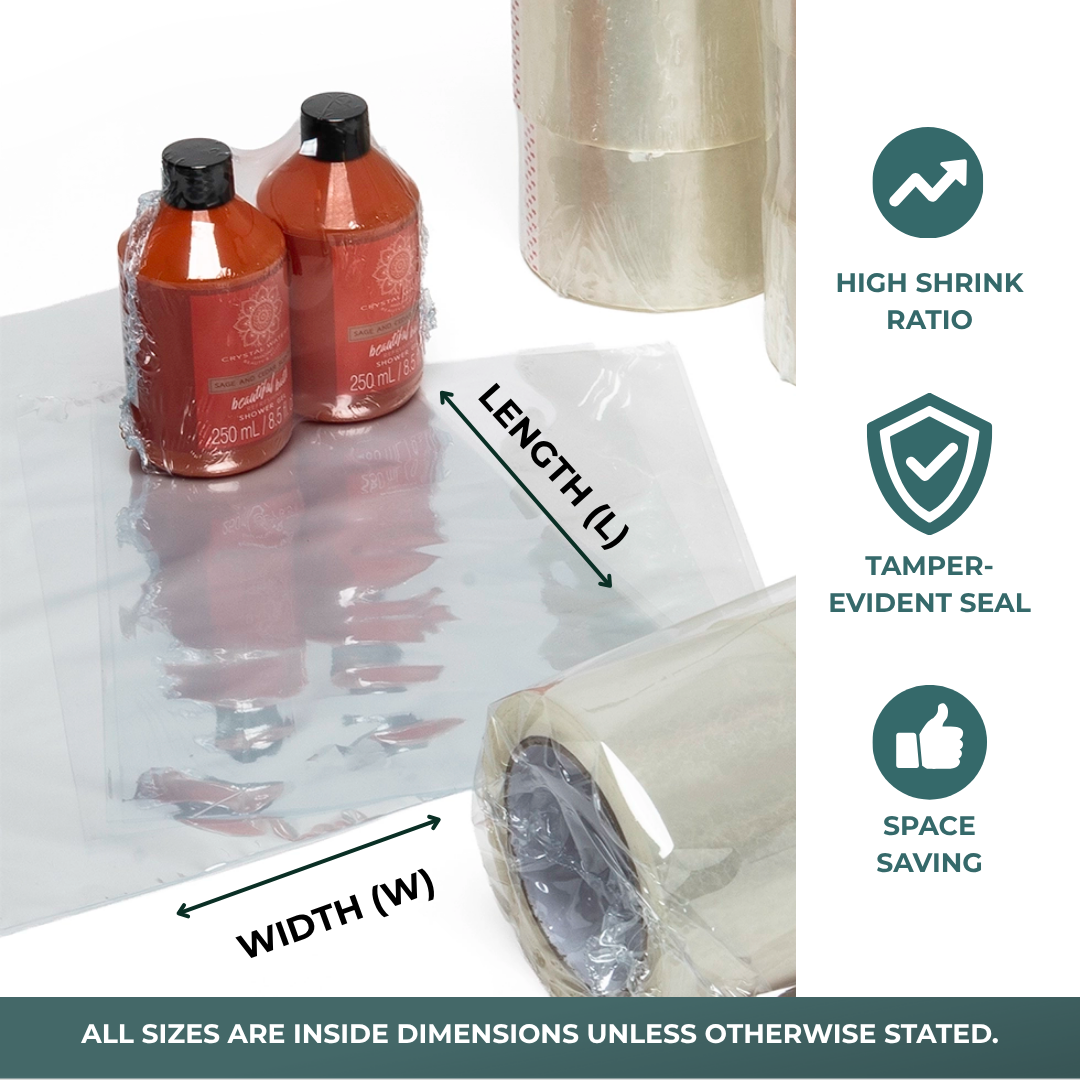 Flat Shrink Bags (500/Pack)