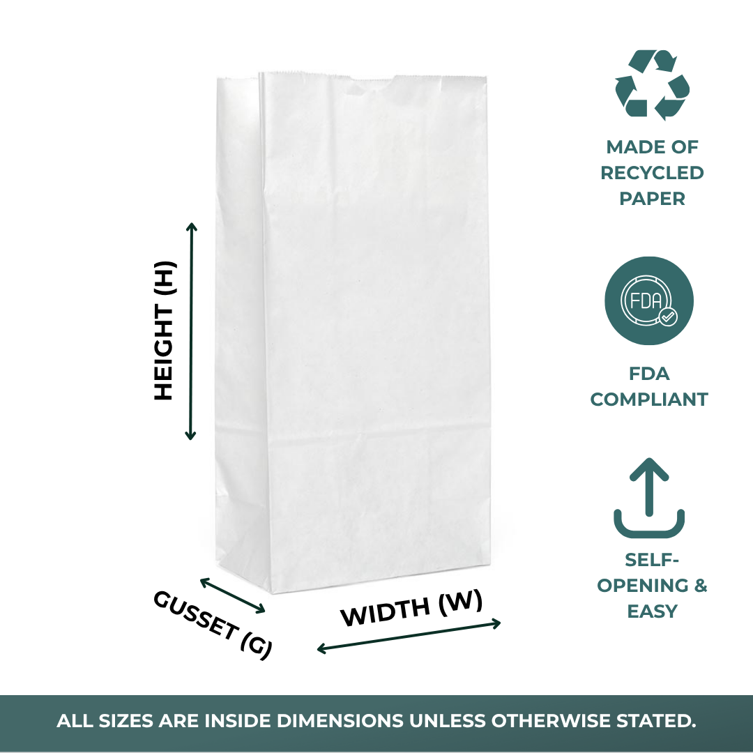 White Grocery Bags (500/Pack)