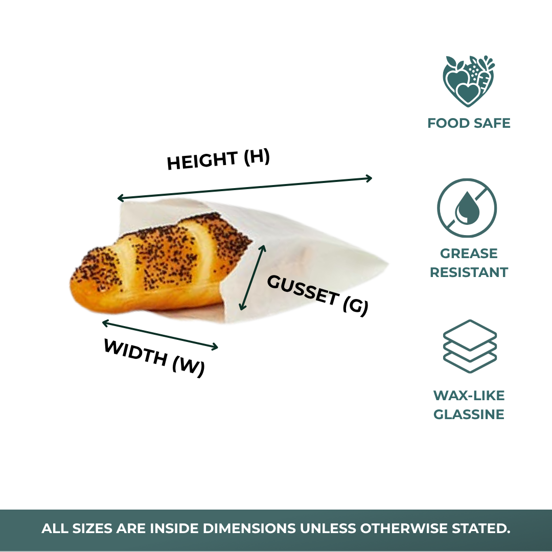 Square Glassine Bags (1000/Pack)