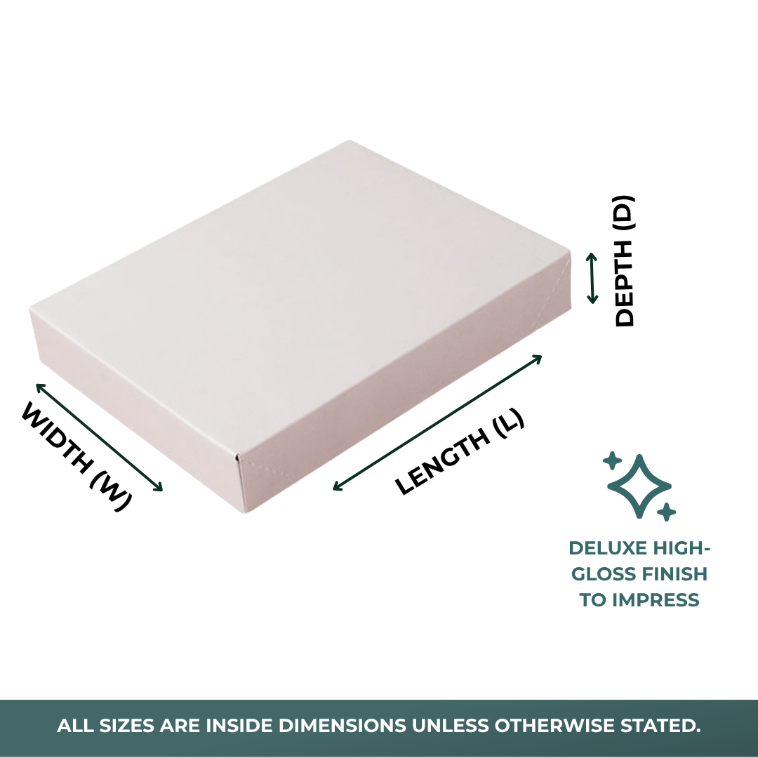 High Gloss Two Piece Apparel Boxes (100/Pack)