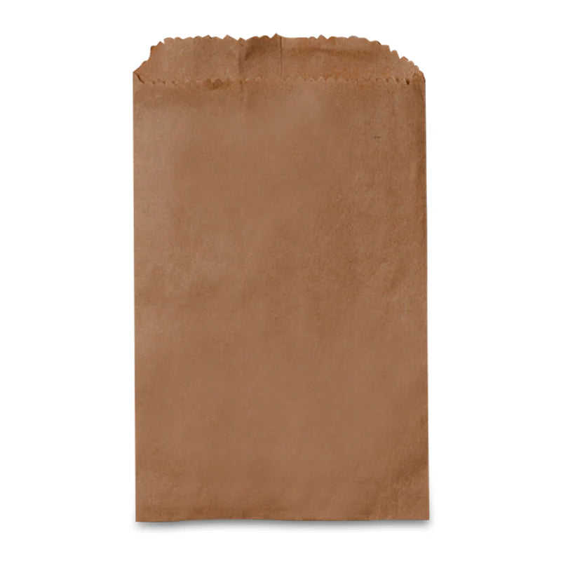 Flat Kraft Paper Merchandise Bags